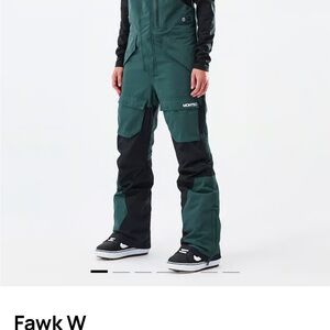 Montec Women's Green and Black Cargo Jumpsuit Medium